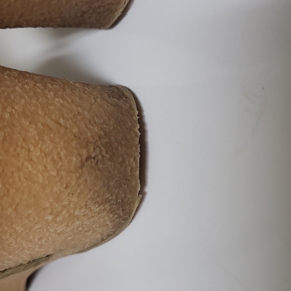 $Hostpick$Bama Lams vintage women's size 8wedge heel cream puffer high knee boot - Picture 15 of 17